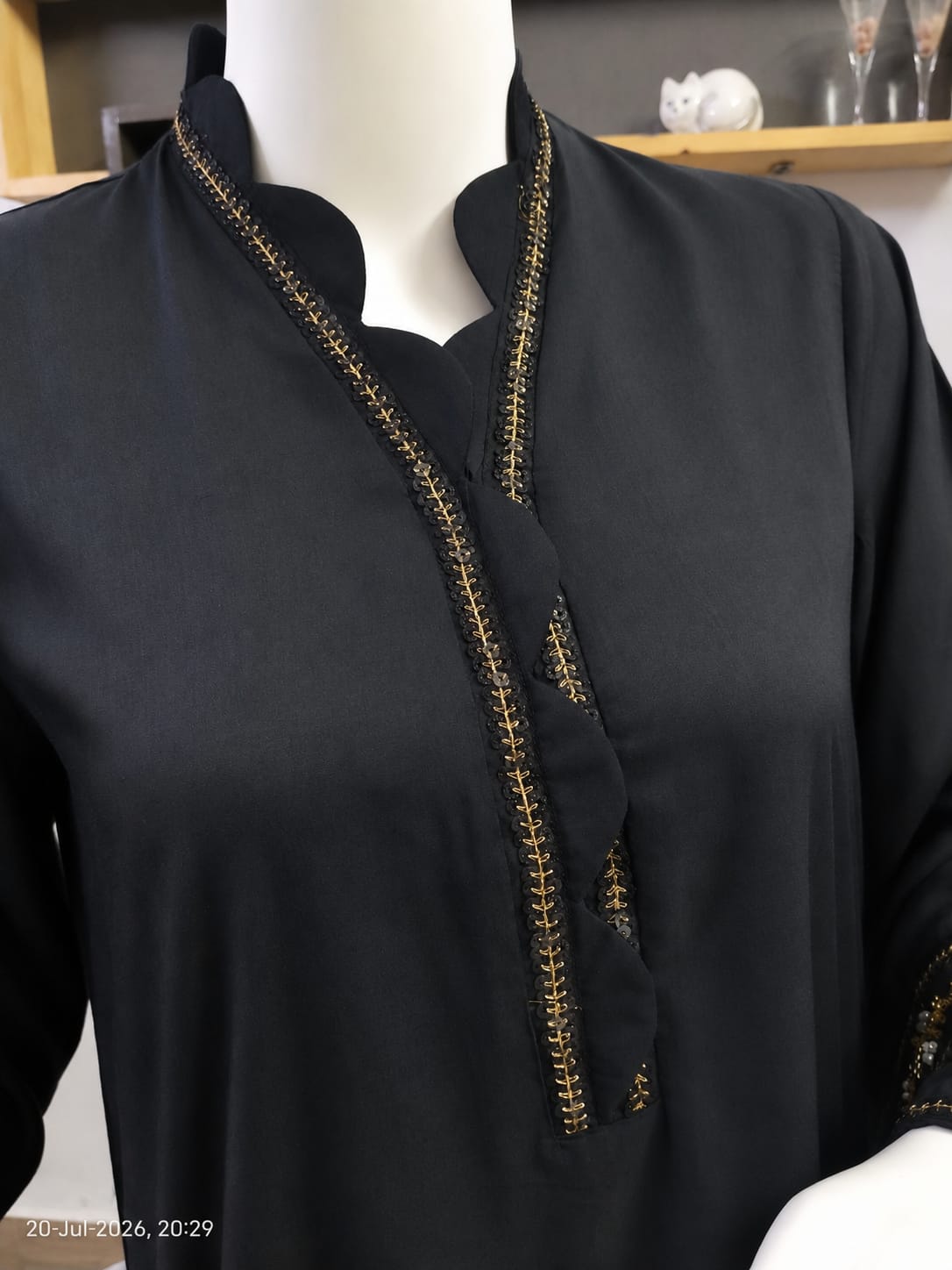 Noir Grace | Premium Black Embellished Co-Ord Set