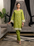 Olive Green Embroidered Khaddar 2 Piece Suit – Premium Winter Collection