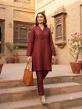 Deep Maroon Premium Karandi Khaddar 2 Piece Suit – Winter Collection